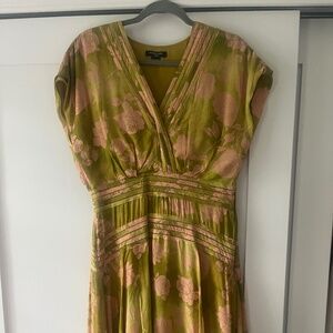 Above Knee length silk dress